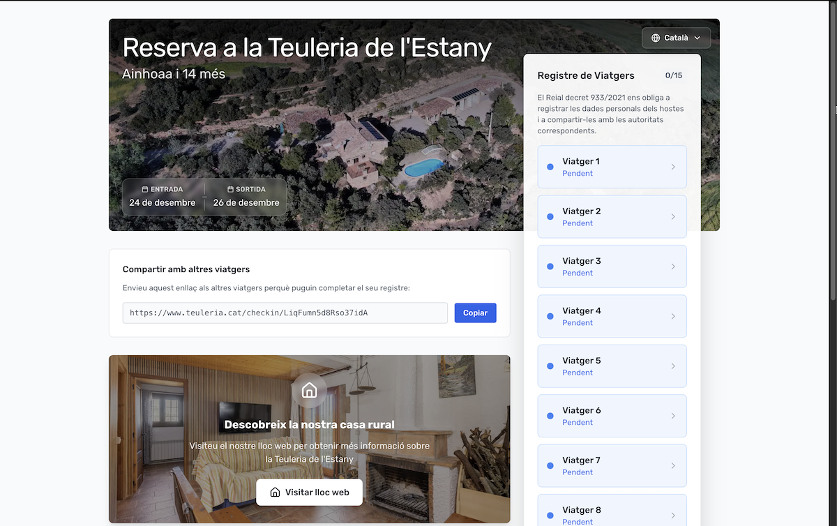 Online Check-In system